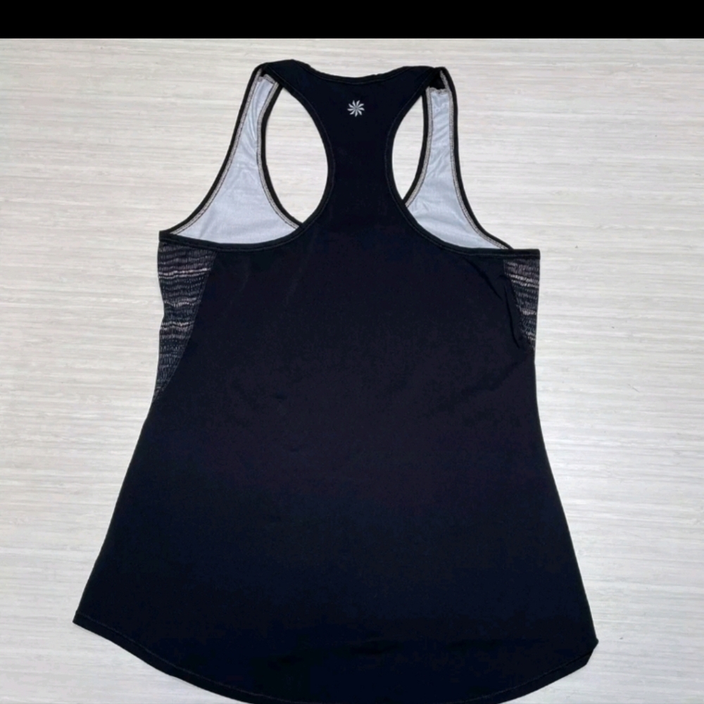 Athleta Tank Top Womens Size extra  Small Retreat Print Chi Racerback Shirt - Picture 2 of 5